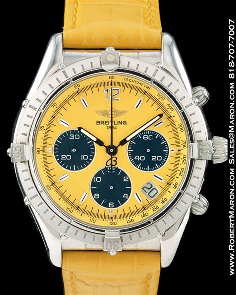 breitling cockpit chronograph yellow dial ss price|chrono cockpit stainless steel automatic.